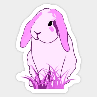 Cute Pink Bunny Rabbit Sticker